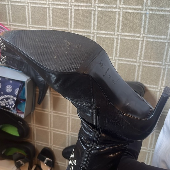 Bebe Black Boot with Rivets - Picture 4 of 7